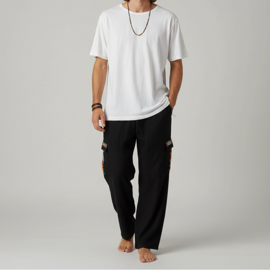 Pahadi Cargo Pants - Black