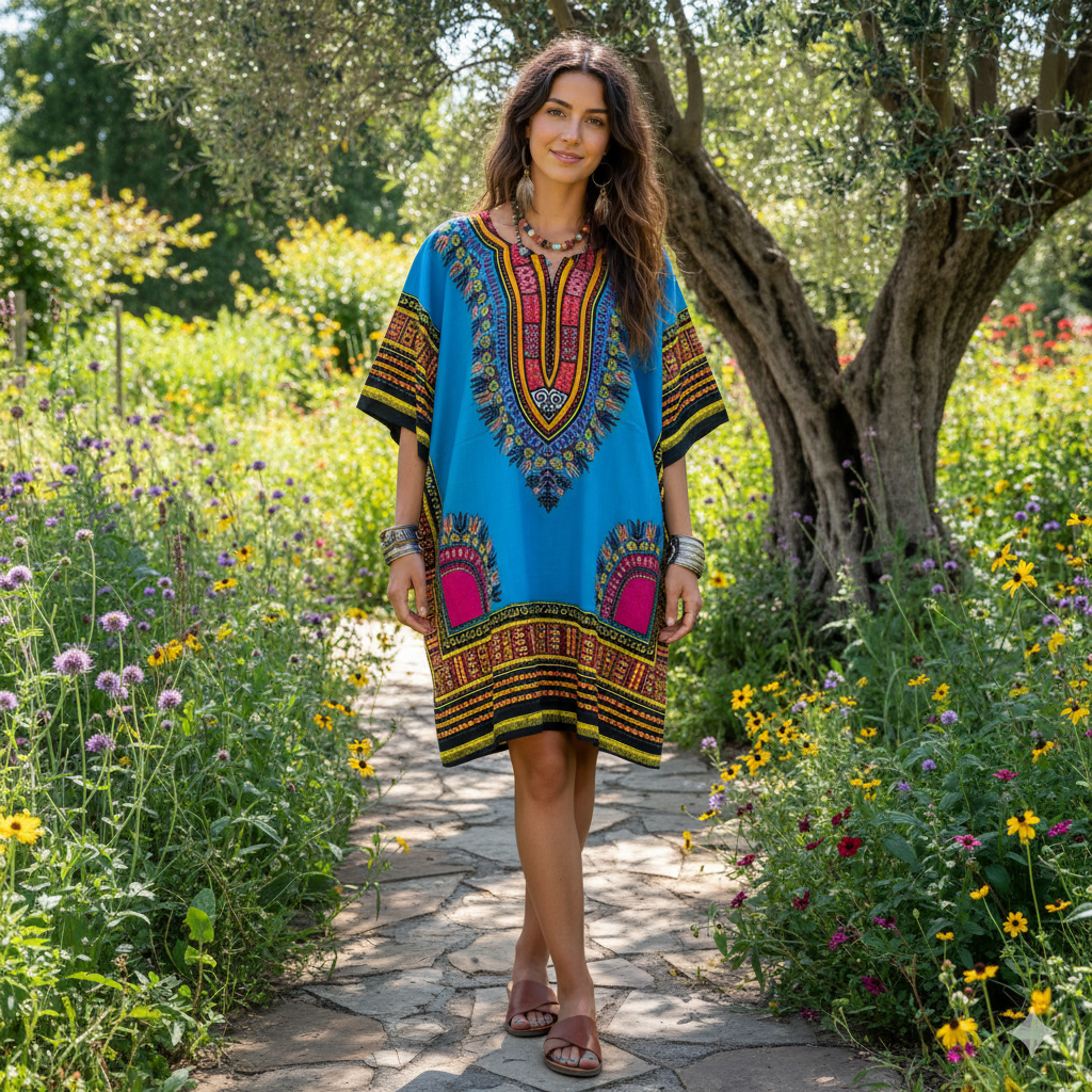 Dashiki Shirt - Blue