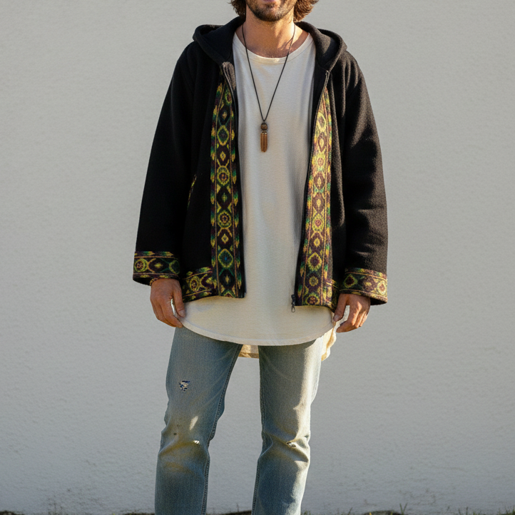 Himachali Jacket - Black