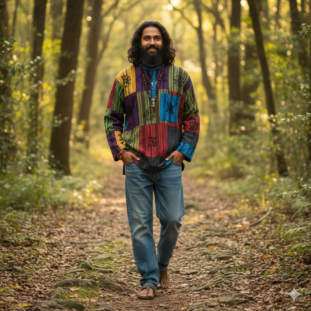 Nomad Patchwork Kurta - Multicolour