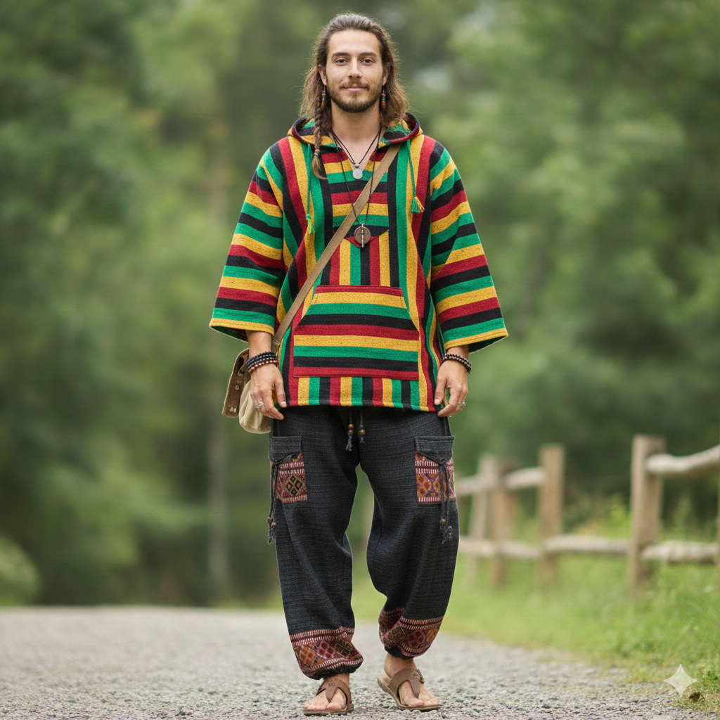 Combo Set - Hoddie + Woollen Pants (Mix Colour + Black)