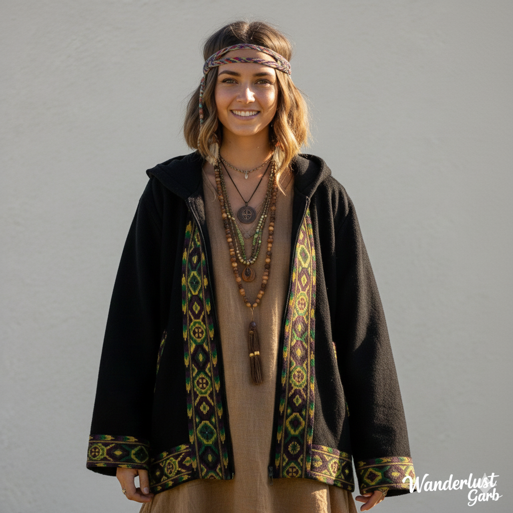 Himachali Jacket - Black