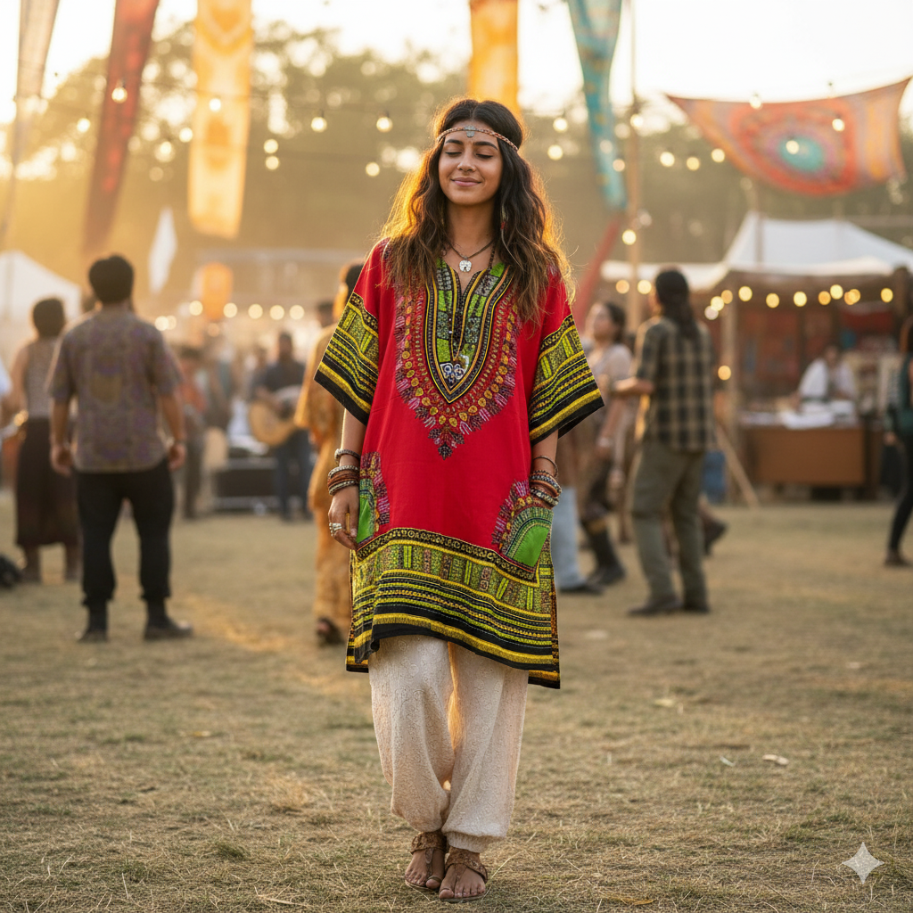 Dashiki Shirt- Free Size