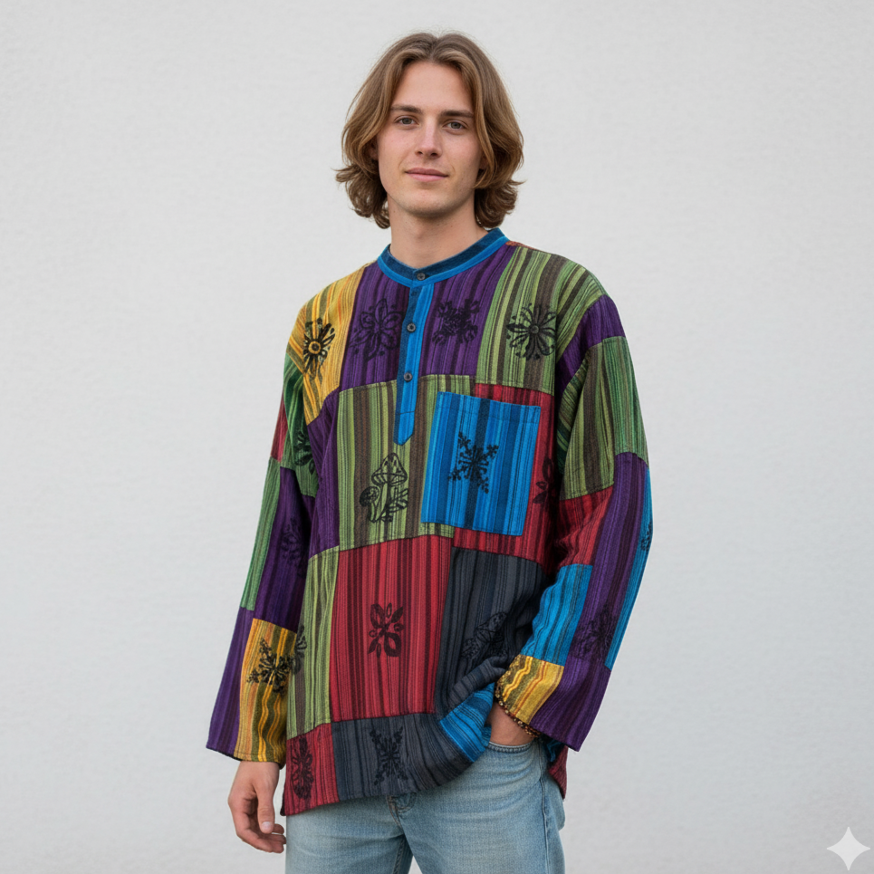 Nomad Patchwork Kurta - Multicolour