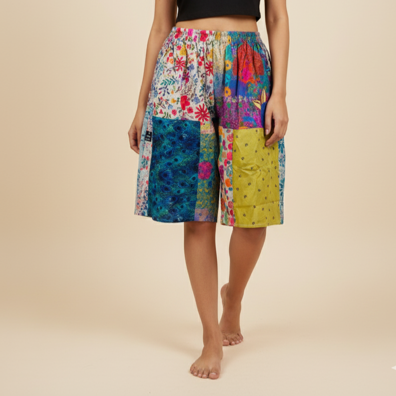 Baggy Patchwork Shorts