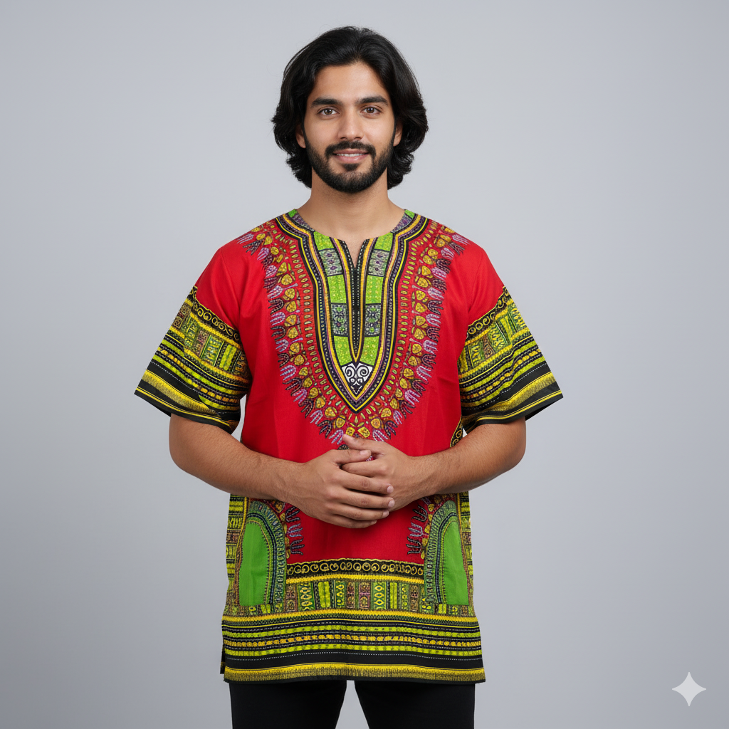 Dashiki Shirt - Red