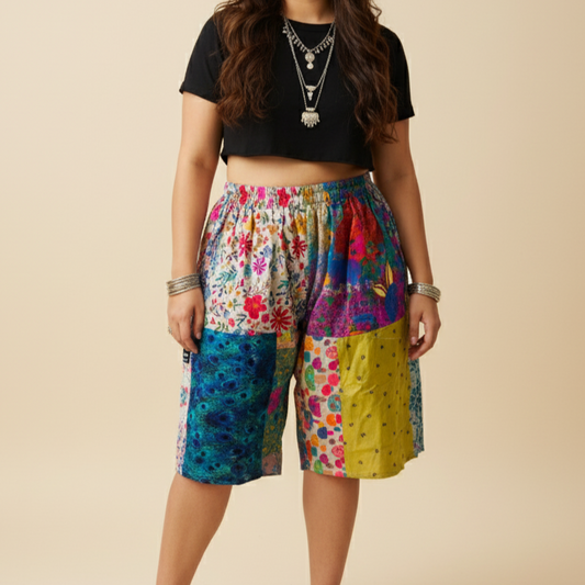 Baggy Patchwork Shorts