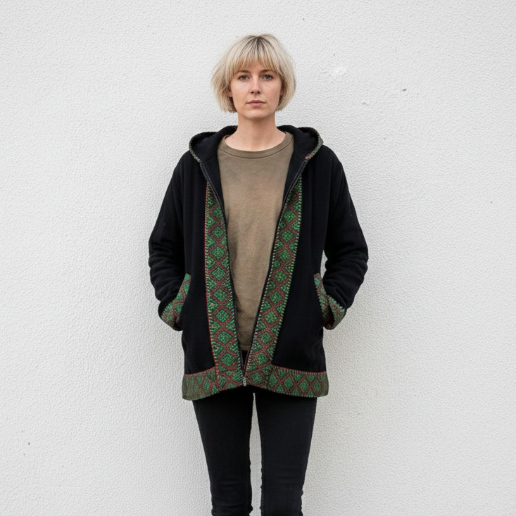Himachali Jacket - Black