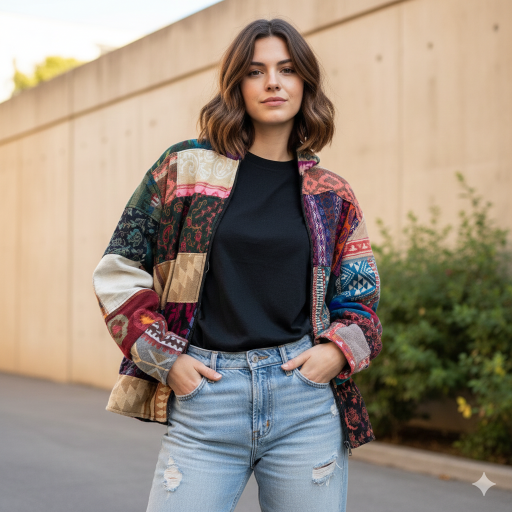 Himachali Jacket - Assorted Patchwork