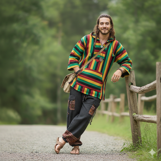 Combo Set - Hoddie + Woollen Pants (Mix Colour + Black)