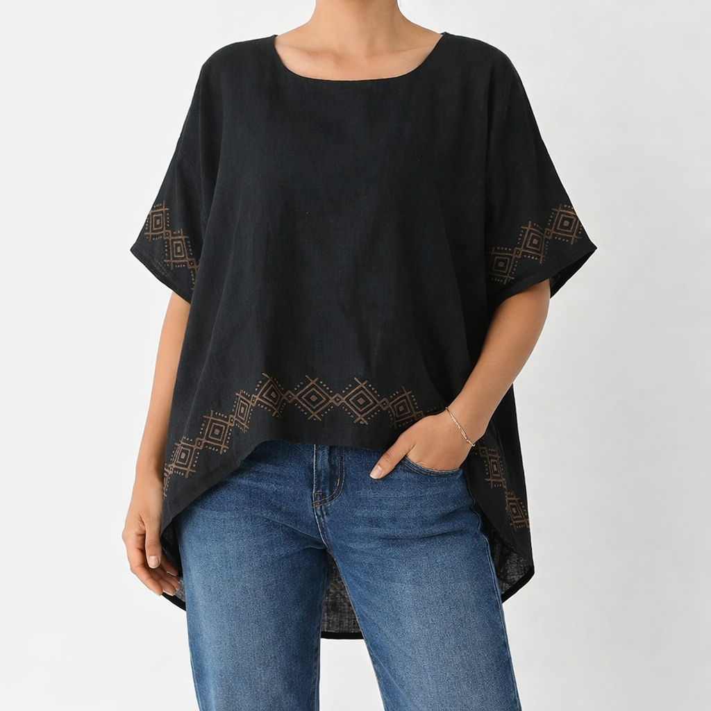 Aawara Cotton Top- Midnight Black