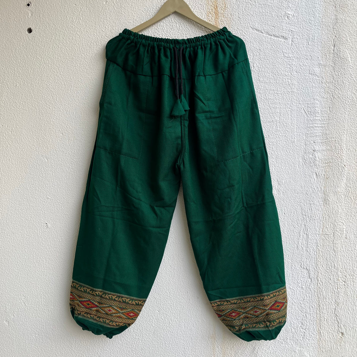 Woollen Pahadi Kullu Pants- Green
