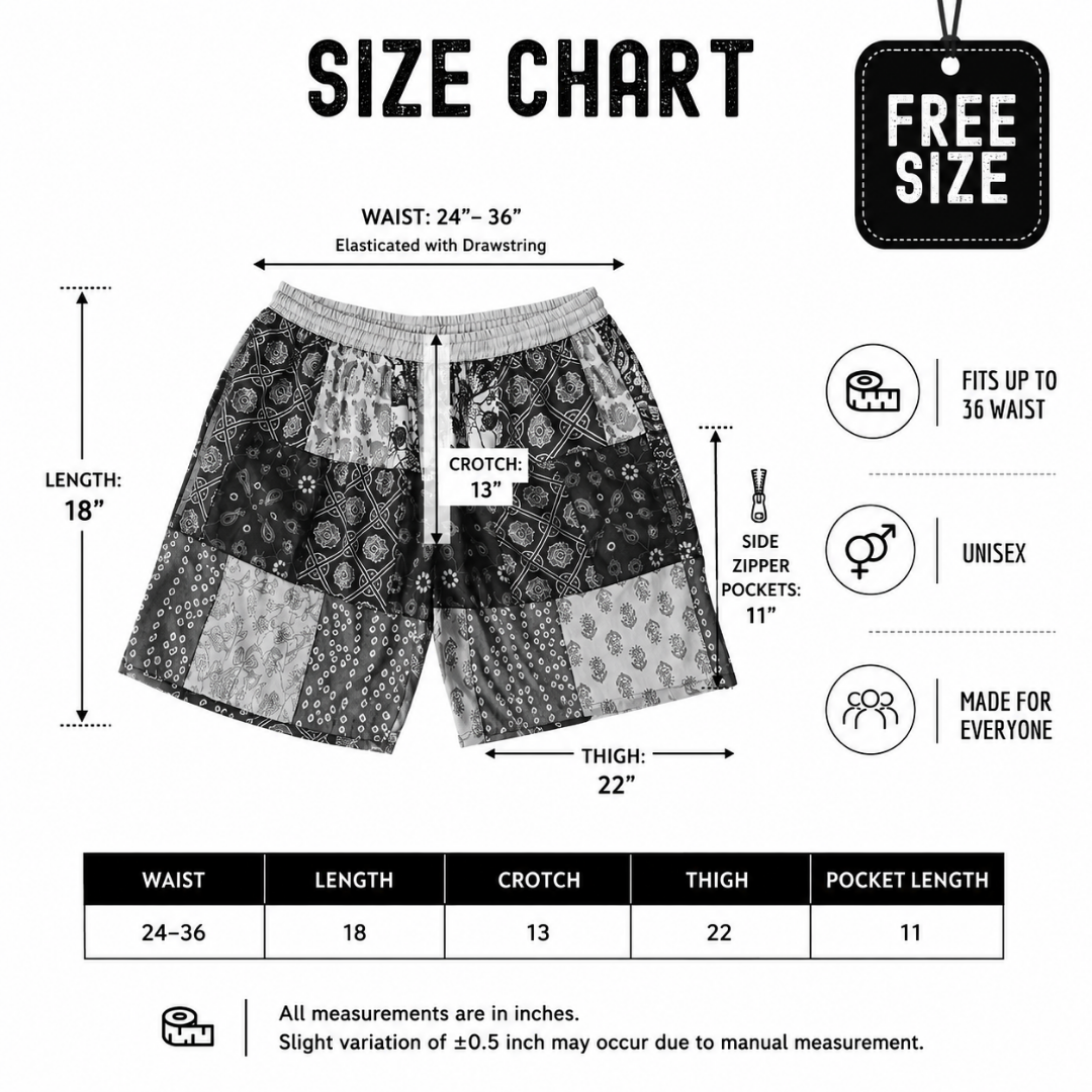 Patchwork Shorts - Mix Colours