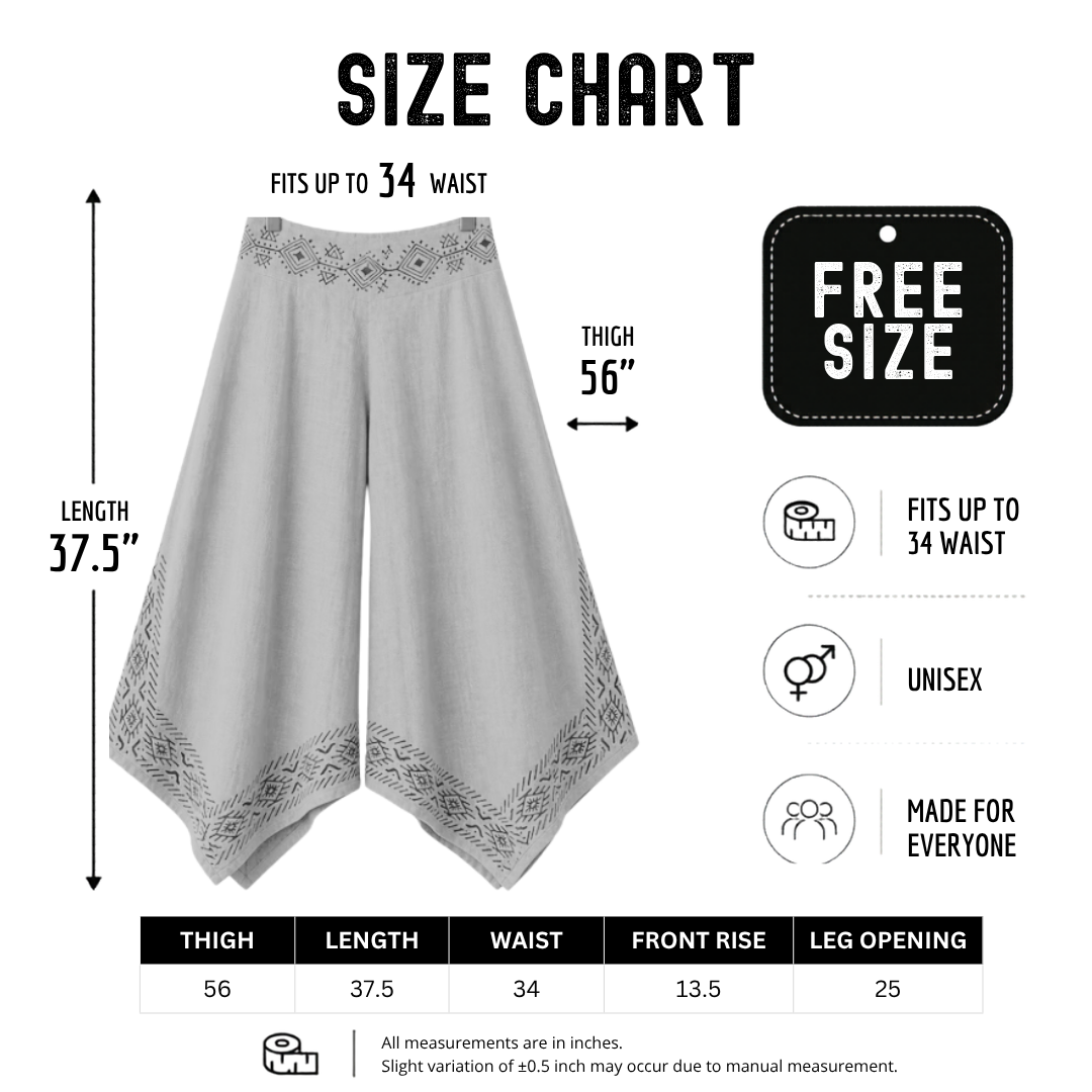 Radha Cotton Pants - Teal Blue
