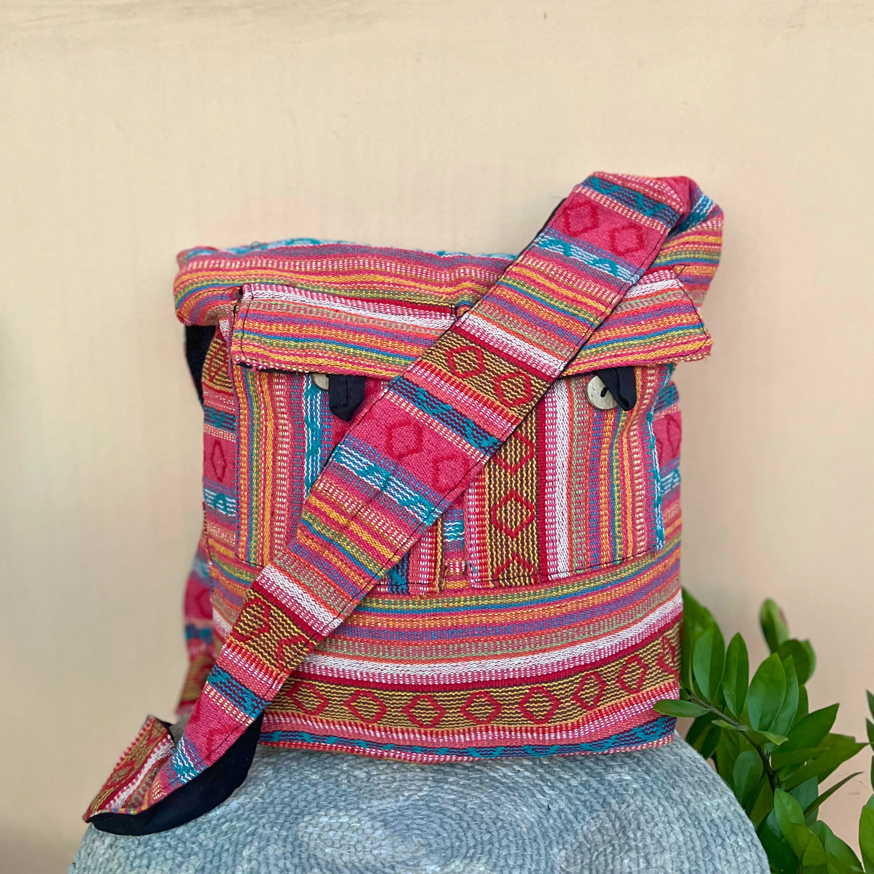 Big Hemp Jhola - Manmoji (Pink)
