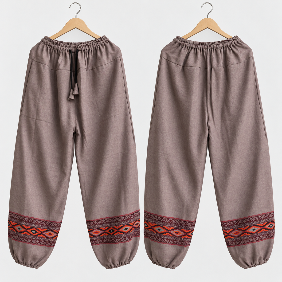 Woollen Pahadi Kullu Pants - Grey