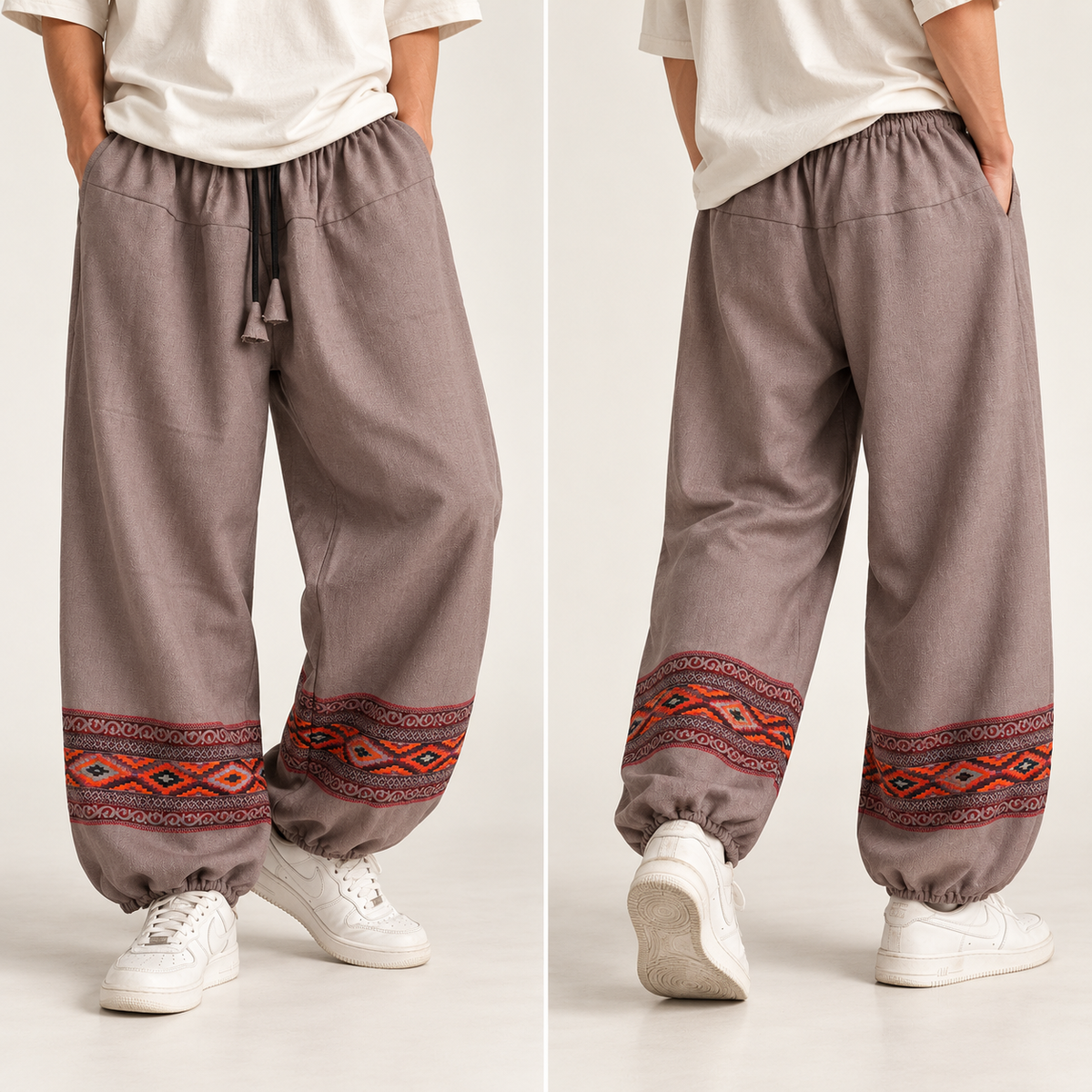 Woollen Pahadi Kullu Pants - Grey