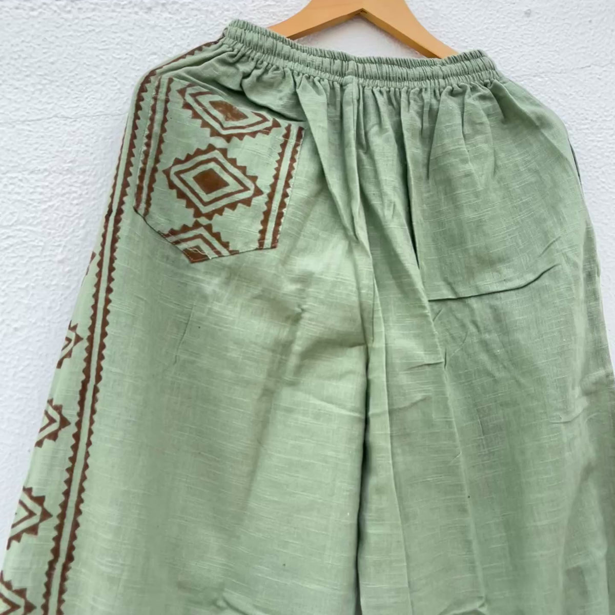 Moksha Cotton Pant- Sage Green