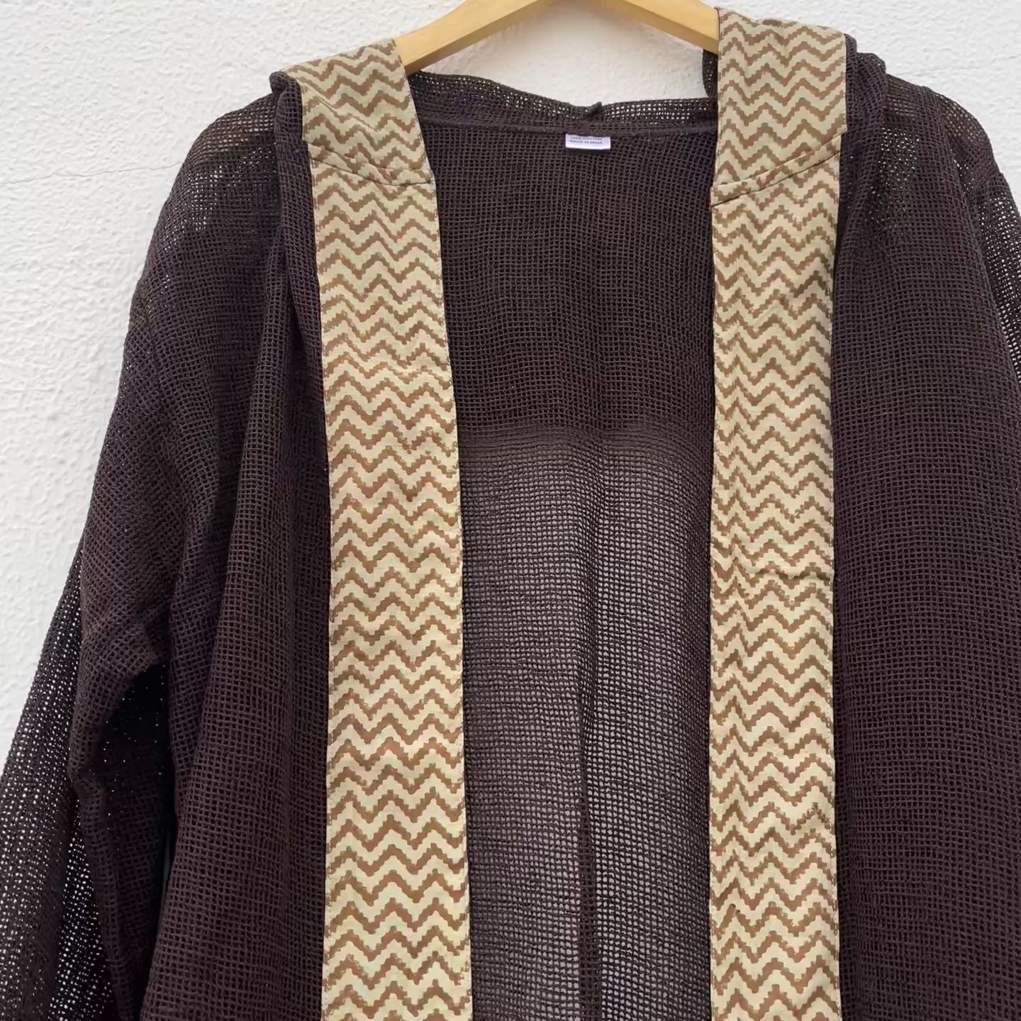Kabira Cotton Shrug - Claywood Brown