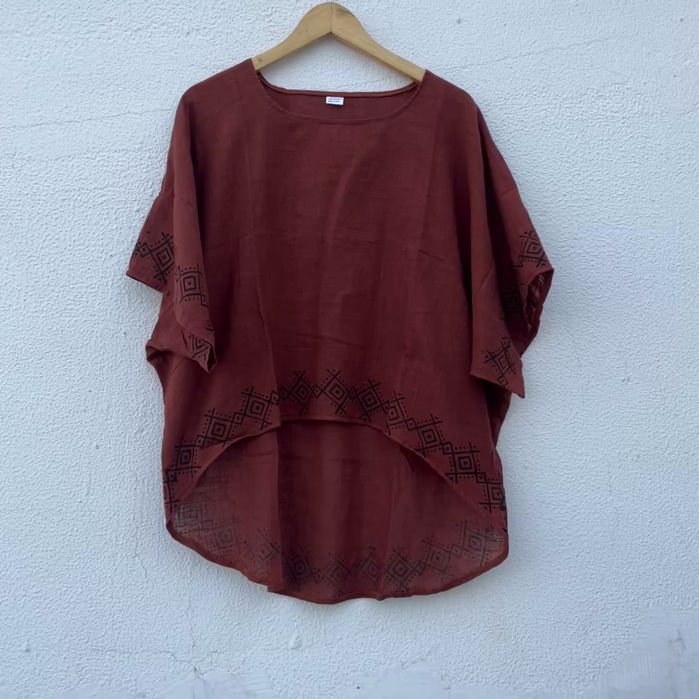 MiMi Cotton Co-ord Set - Rust Orange