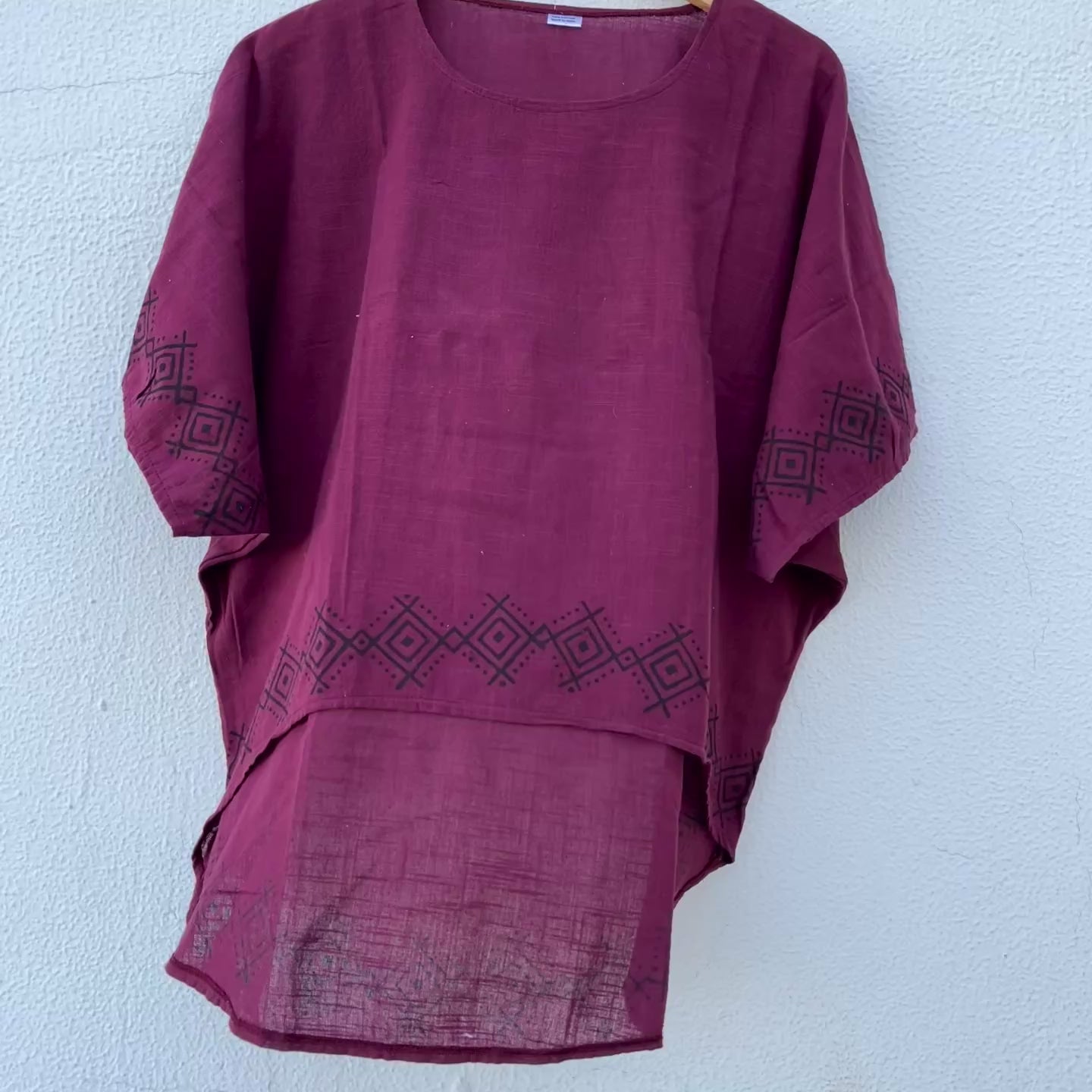 Aawara Cotton Top- Mulberry Berry
