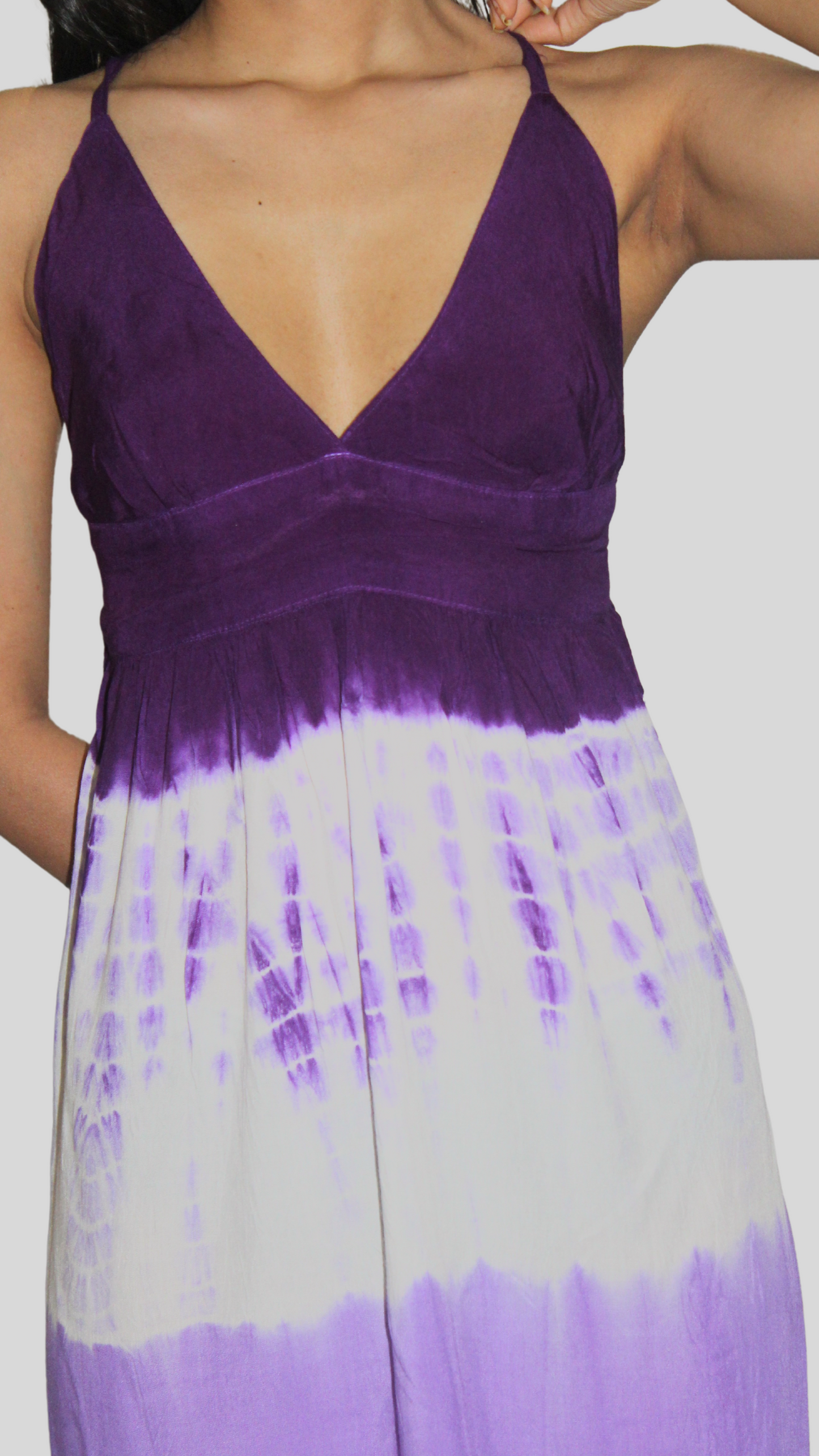 Babe Beach Dress (Purple + White)